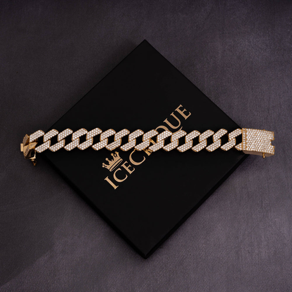 20mm Prong Bracelet - ICECLIQUE JEWELRY 