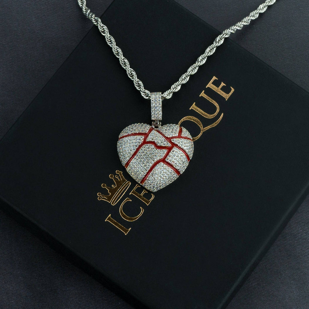 Iced Bloody Heart Pendant