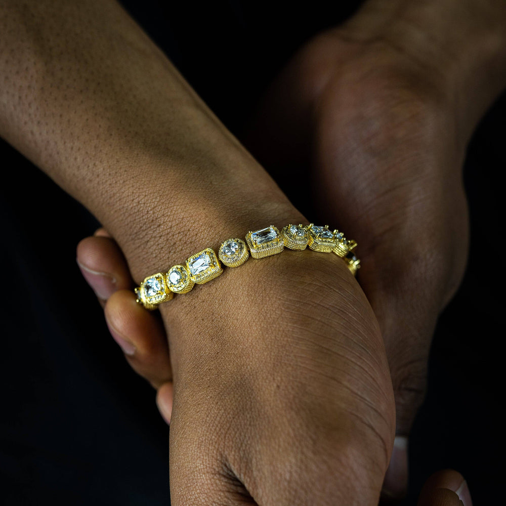 8mm Baguette Bracelet - ICECLIQUE JEWELRY 