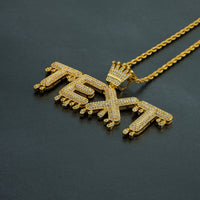 King Drip 18K Custom Letter Pendant