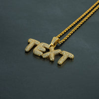 Custom Small Bubble Letter Pendant
