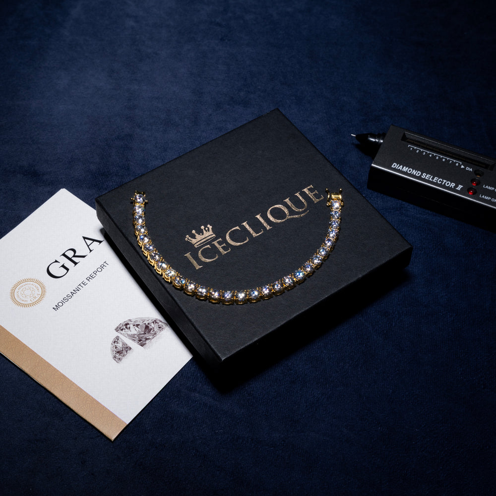 6.5MM Tennis Bracelet - Moissanite & S925 - ICECLIQUE JEWELRY 