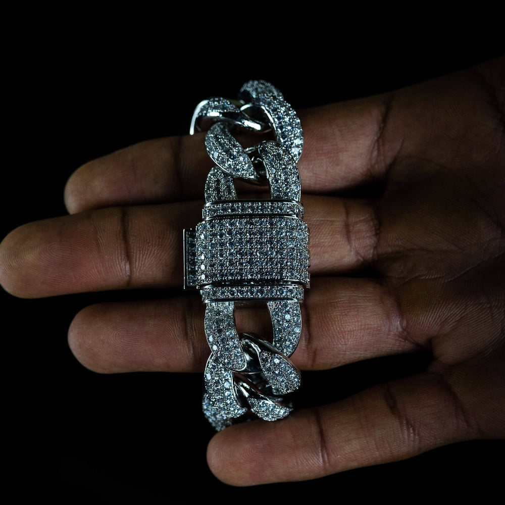 23mm Cuban Bracelet - ICECLIQUE JEWELRY 