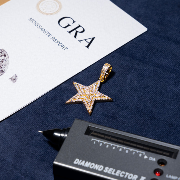 Star Pendant - Moissanite & S925