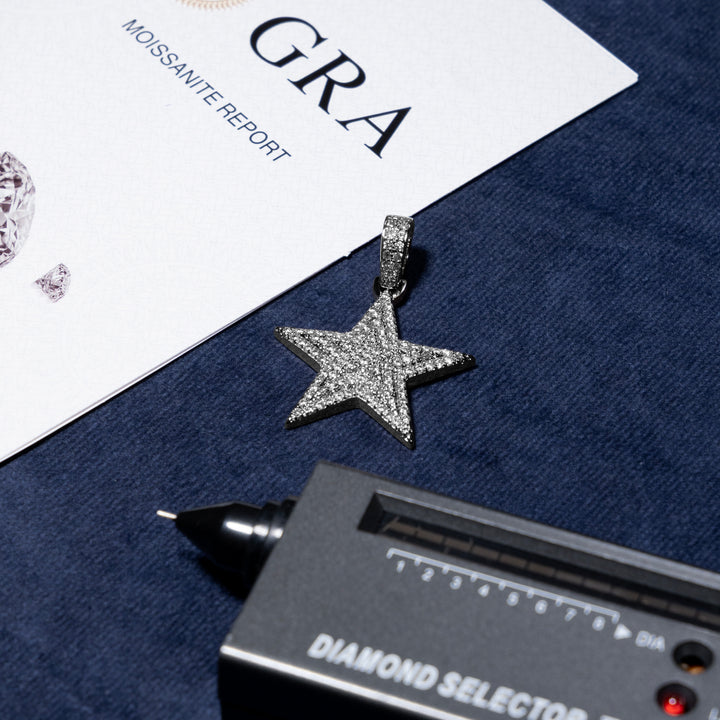 Star Pendant - Moissanite & S925