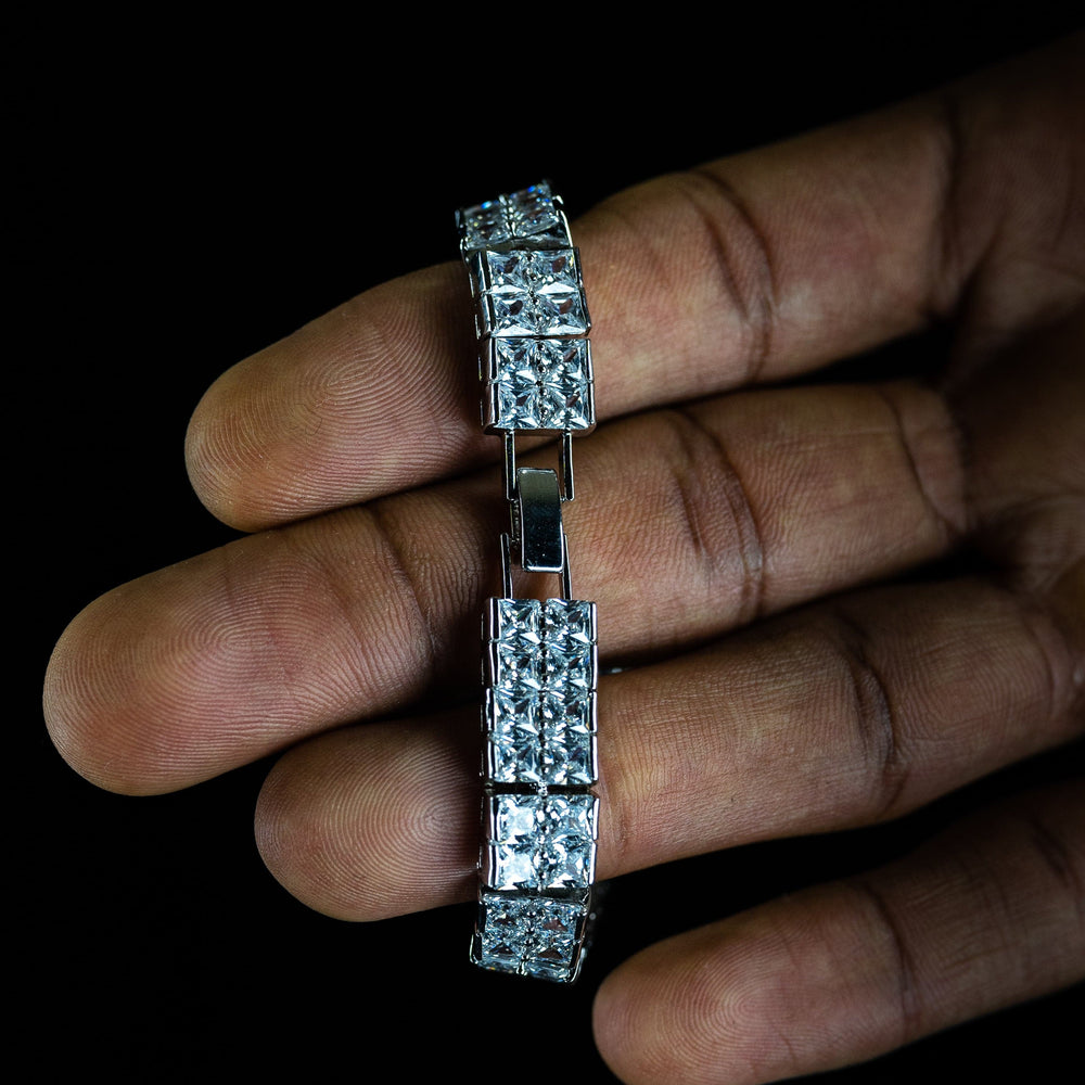 10mm 2 Row Tennis Bracelet - ICECLIQUE JEWELRY 