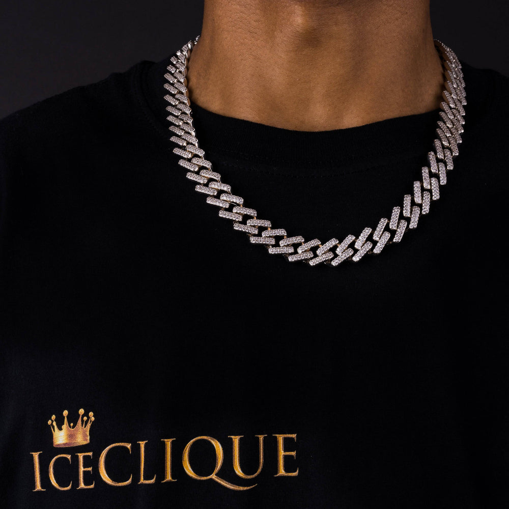 14mm Prong Chain - ICECLIQUE JEWELRY 
