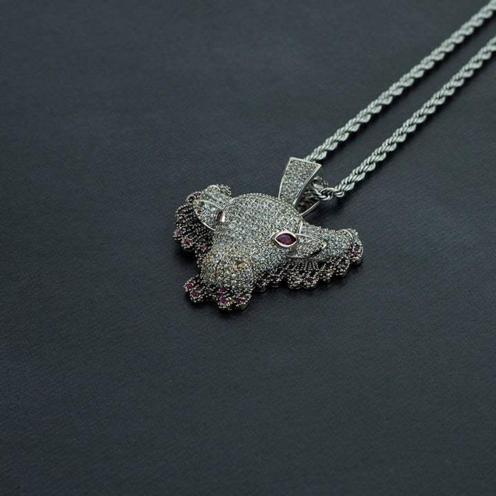 Iced Dripping Cow Pendant