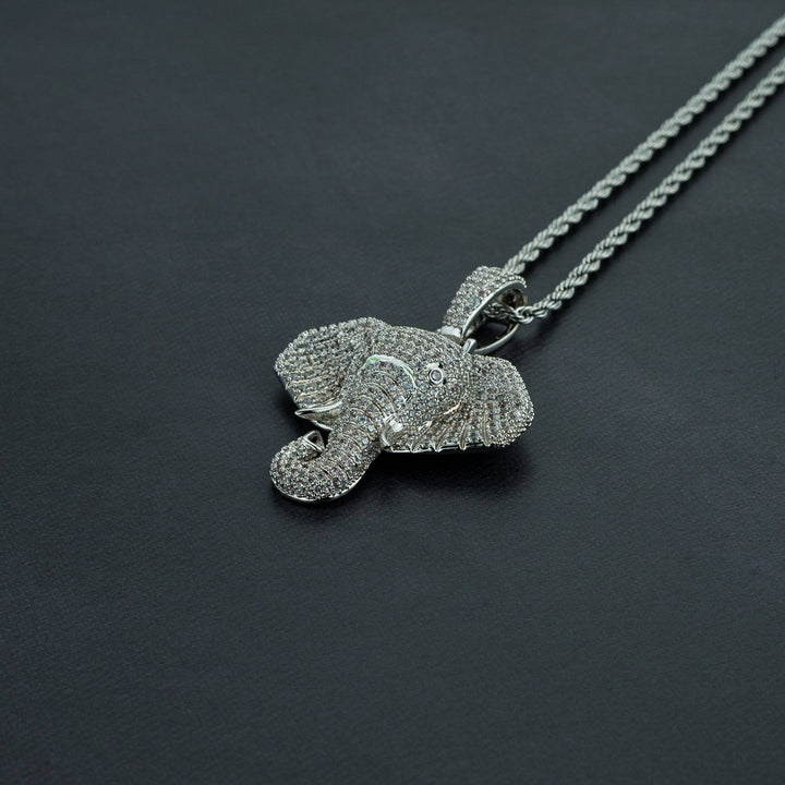 Iced Elephant Pendant