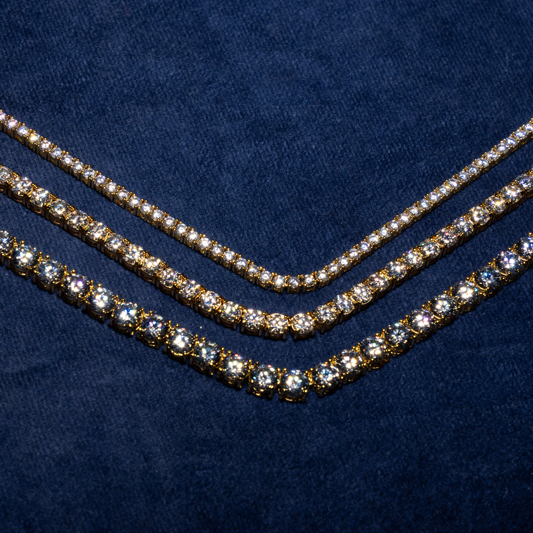 3-6.5MM Tennis Bracelet - Moissanite & S925