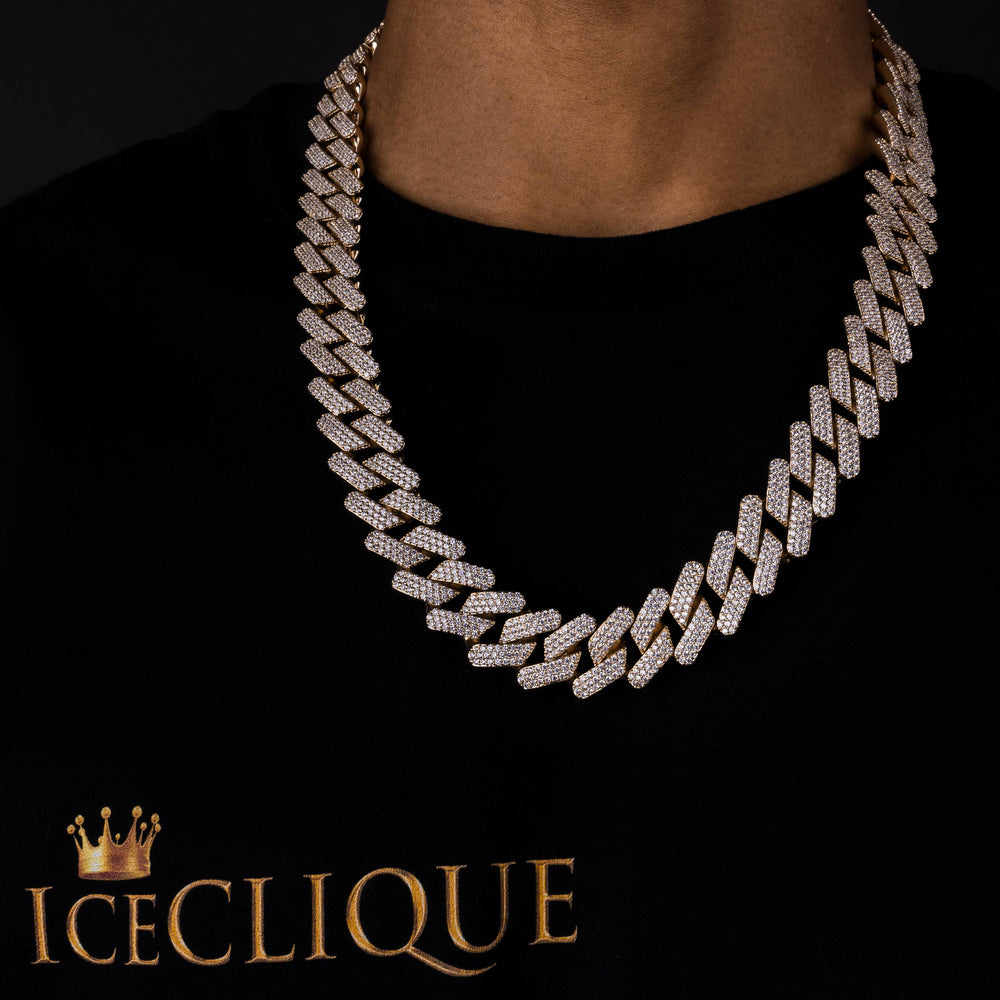 20mm Prong Chain - ICECLIQUE JEWELRY 