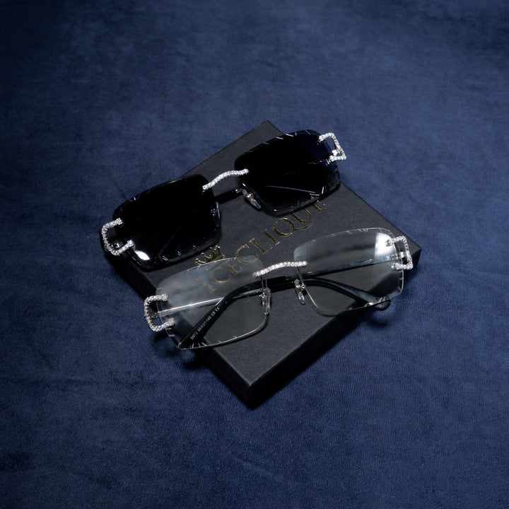 Iced Rimless Glasses - Moissanite & S925