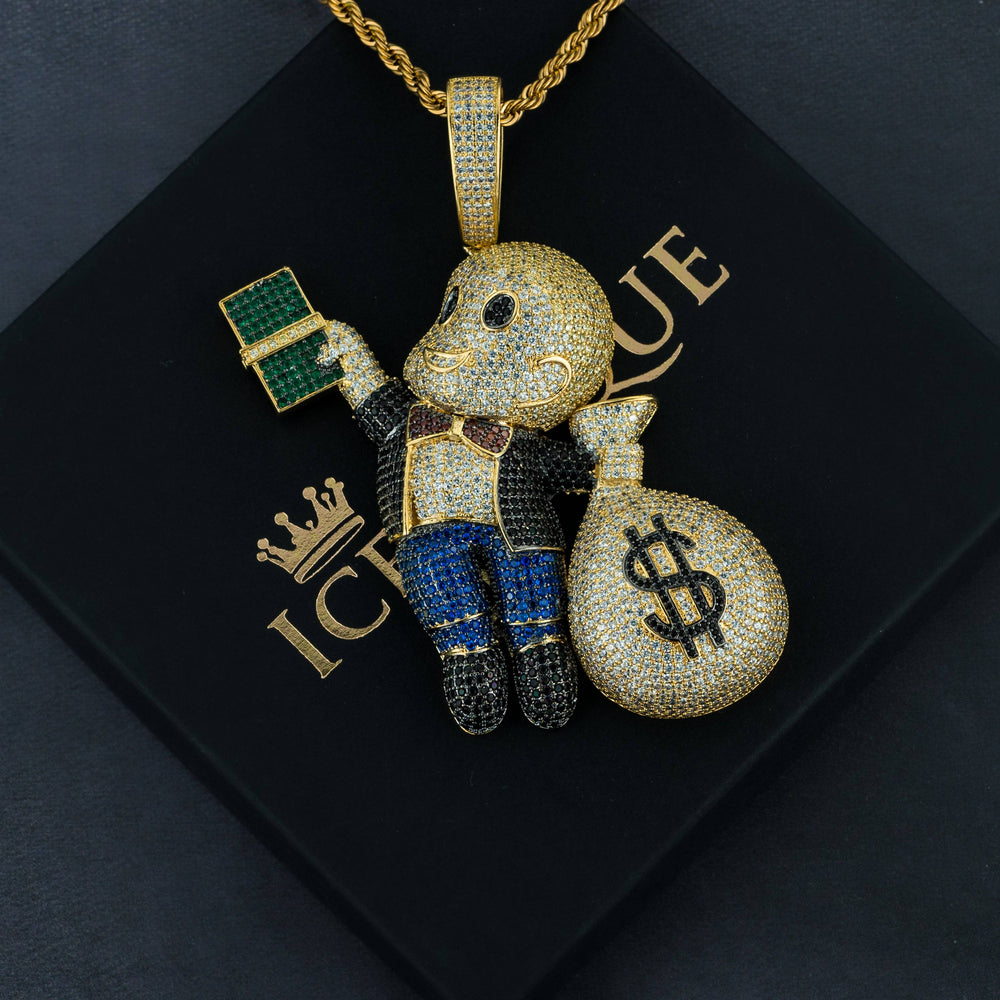 MoneyBoy Iced Pendant - ICECLIQUE JEWELRY 