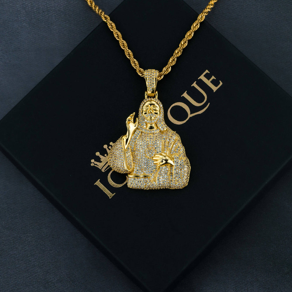 Iced Jesus Pendant - ICECLIQUE JEWELRY 