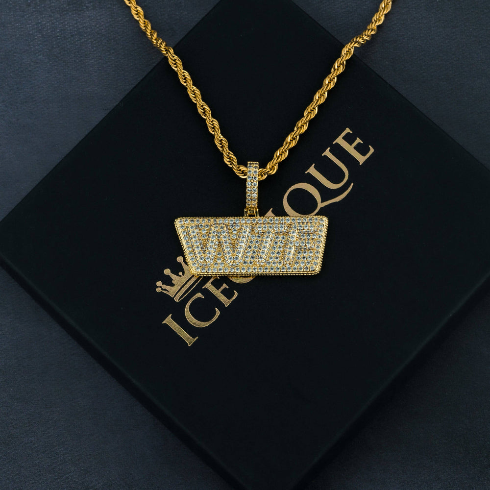 Iced WTF Pendant - ICECLIQUE JEWELRY 