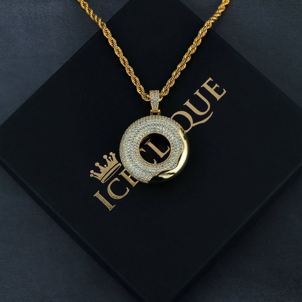 Iced Donut Pendant - ICECLIQUE JEWELRY 