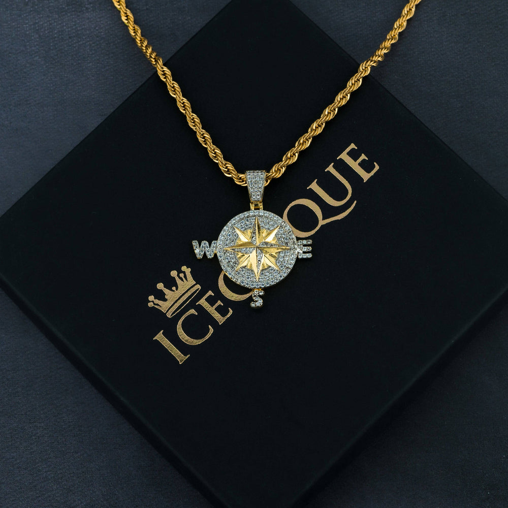 Compass Pendant - ICECLIQUE JEWELRY 