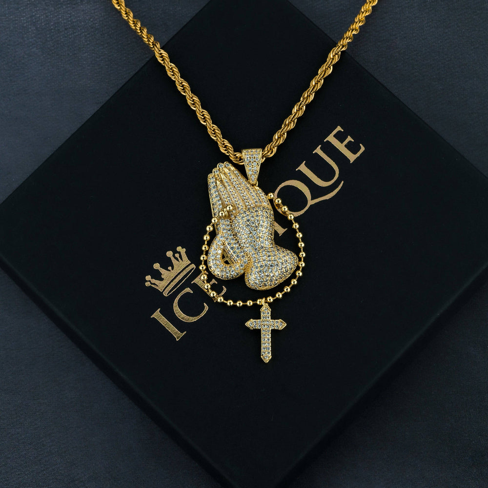 Prayer Pendant - ICECLIQUE JEWELRY 