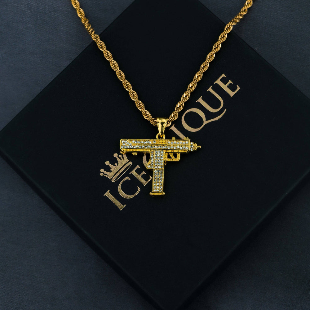 UZI Pendant - ICECLIQUE JEWELRY 