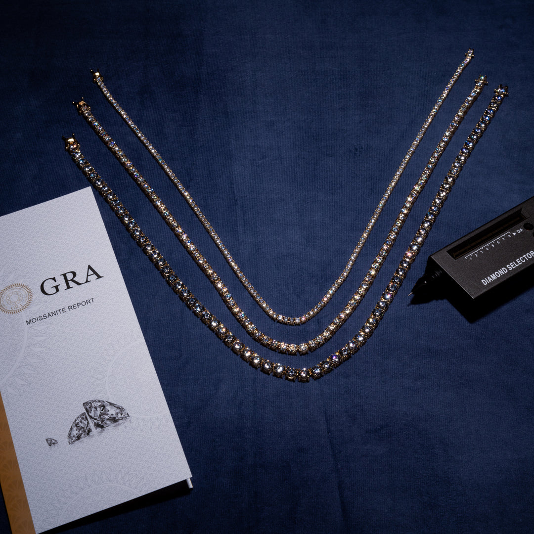 3-6.5MM Tennis Chain - Moissanite & S925