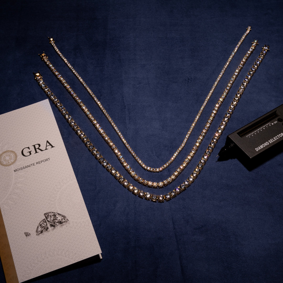 3-6.5MM Tennis Chain - Moissanite & S925