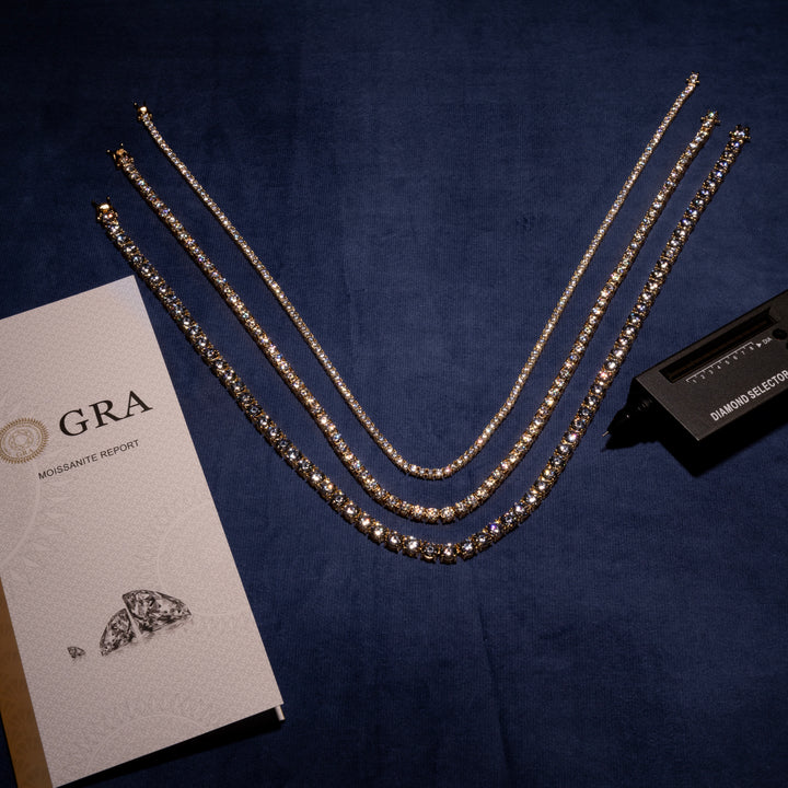 3-6.5MM Tennis Chain - Moissanite & S925