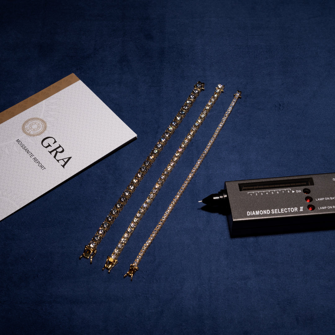 3-6.5MM Tennis Bracelet - Moissanite & S925