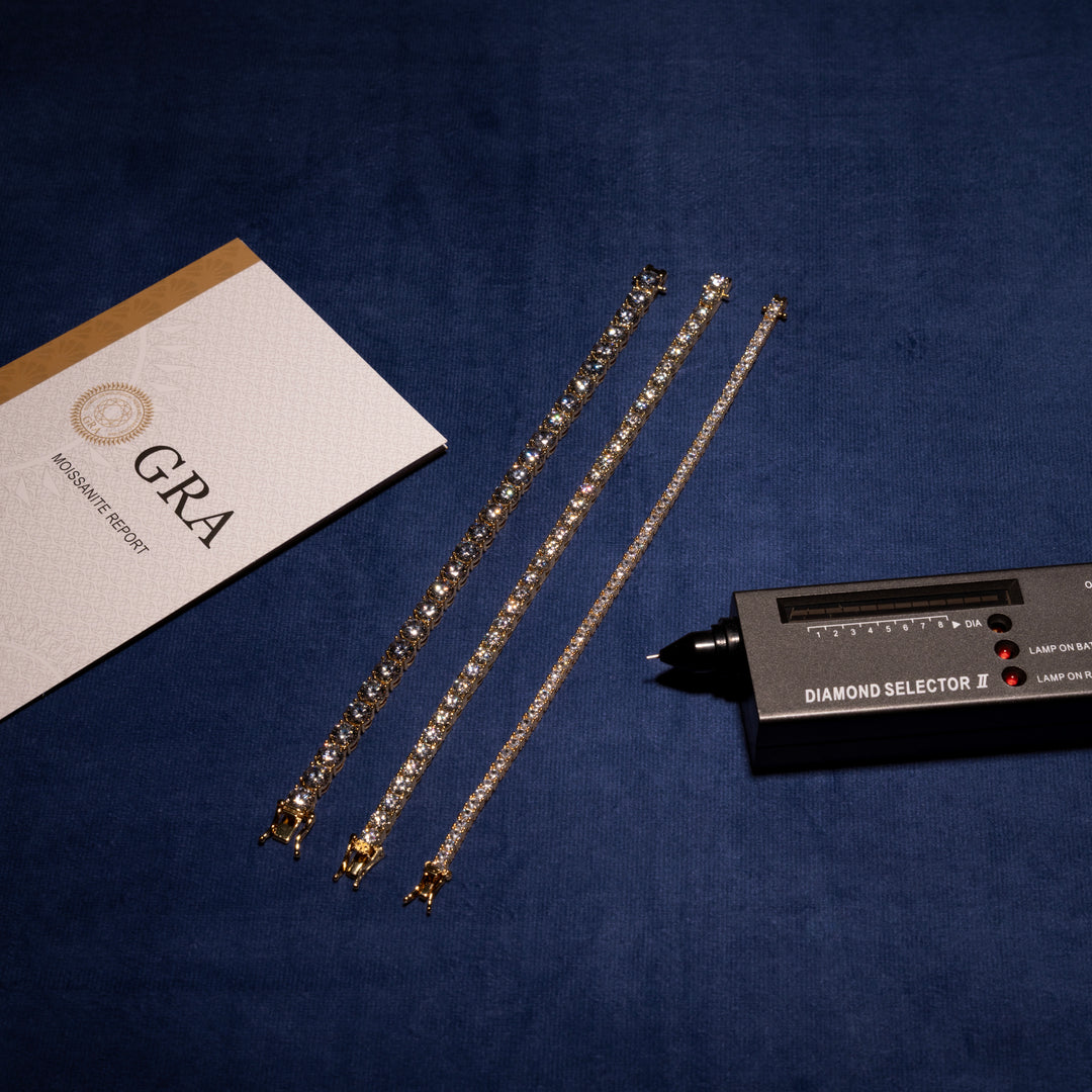 3-6.5MM Tennis Bracelet - Moissanite & S925