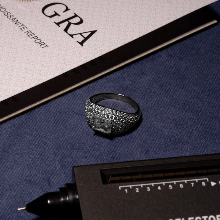 Emerald Cut Ring - Moissanite & S925