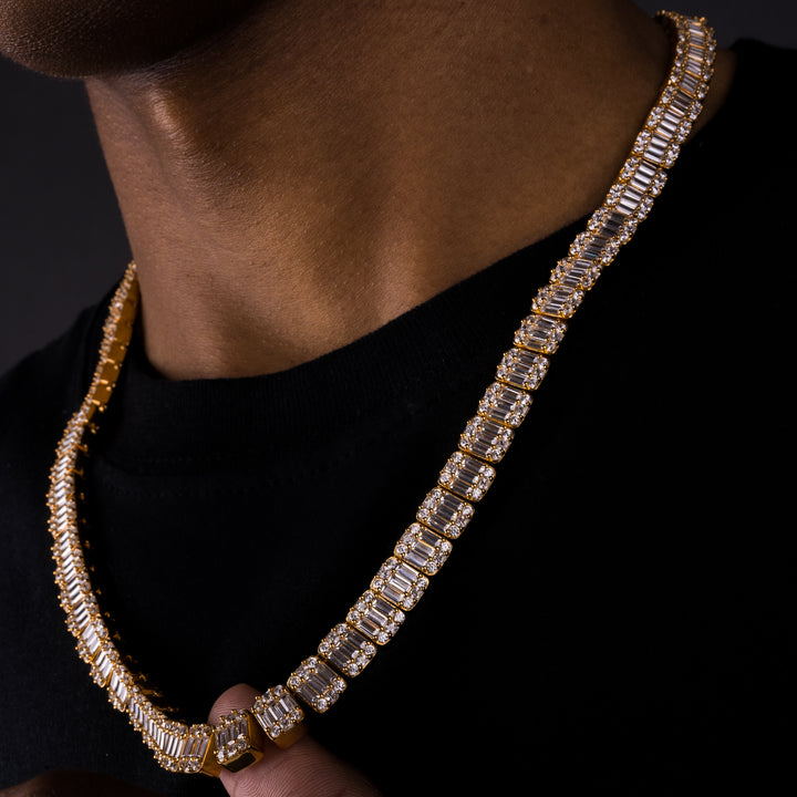9mm Square Baguette Chain