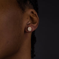 8mm Round Cluster Earrings