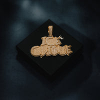 Custom Solid Base Letter Pendant