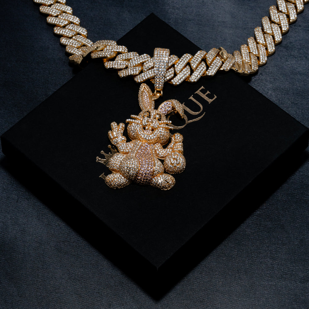 Money Bunny Pendant - ICECLIQUE JEWELRY 