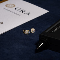 1ct Moon Earrings - Moissanite & S925