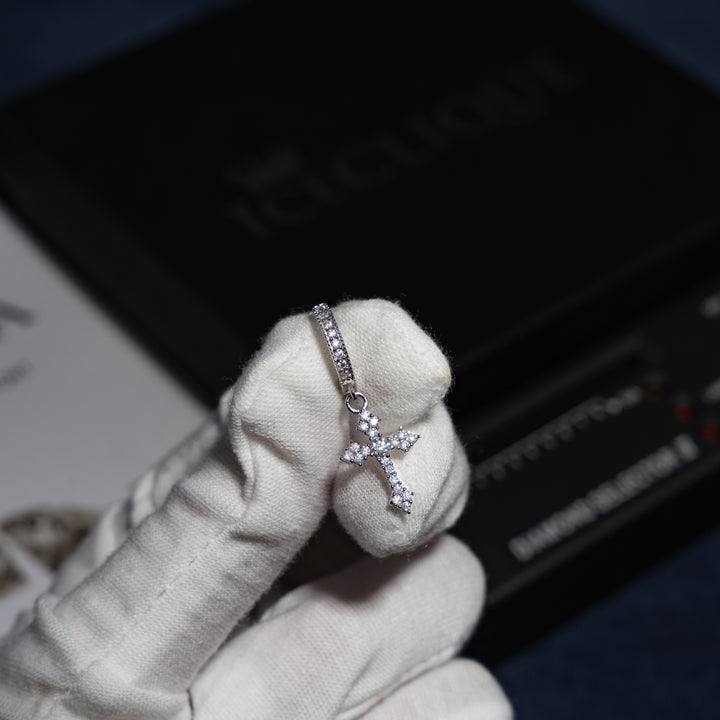 VVS1 0.64ct Cross Earrings - Moissanite & S925