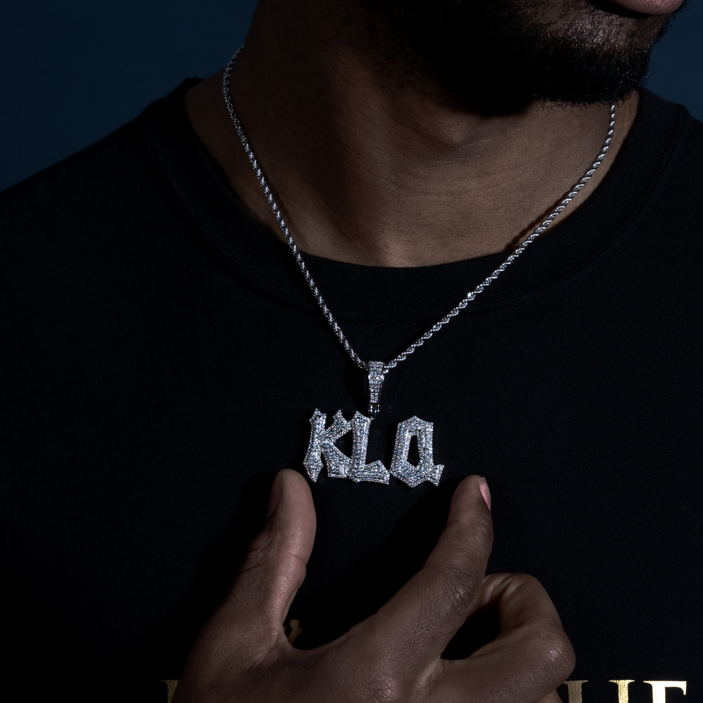 Custom Cartoon Letter Pendant - ICECLIQUE JEWELRY 