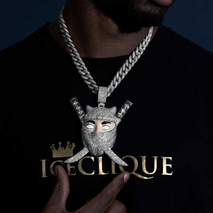 Big Ninja Pendant - ICECLIQUE JEWELRY 