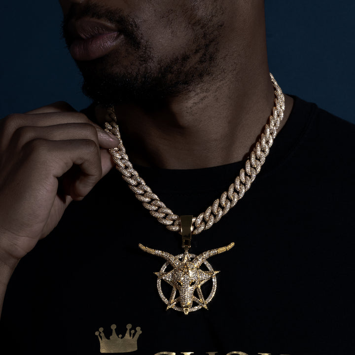 Goat Star Pendant - ICECLIQUE JEWELRY 
