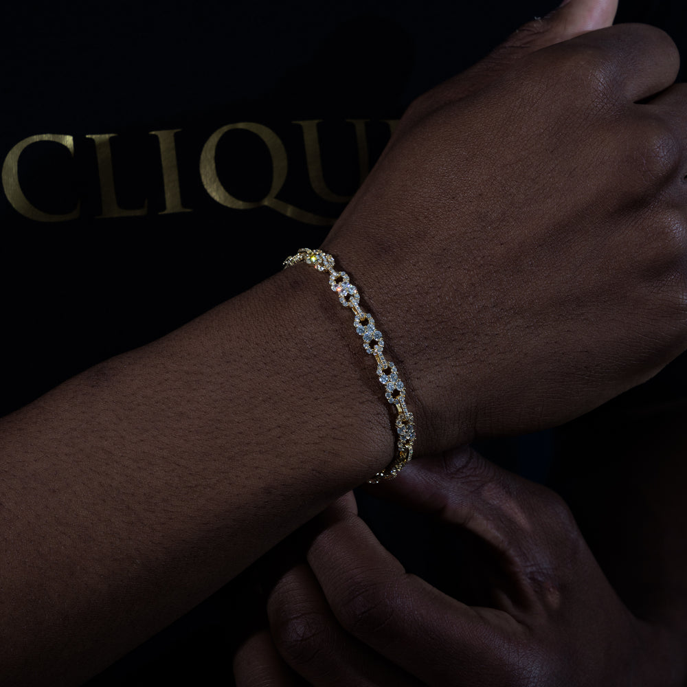 6MM Infinity Link Bracelet - Moissanite & S925 - ICECLIQUE JEWELRY 
