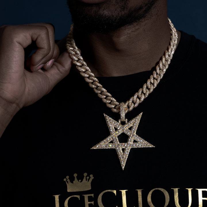 Pentagram Pendant - ICECLIQUE JEWELRY 