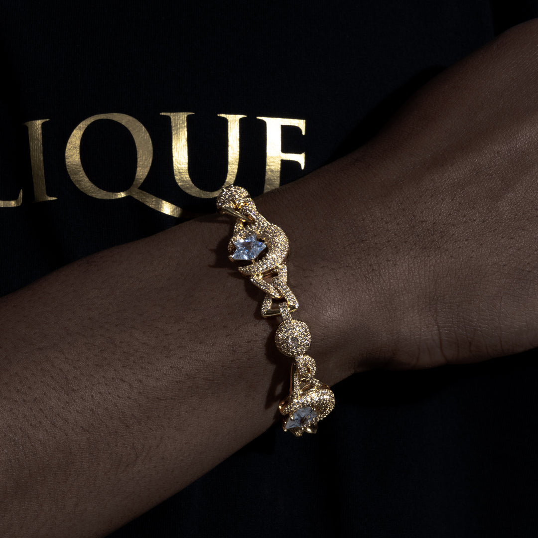 Moon & Star Bracelet - ICECLIQUE JEWELRY 