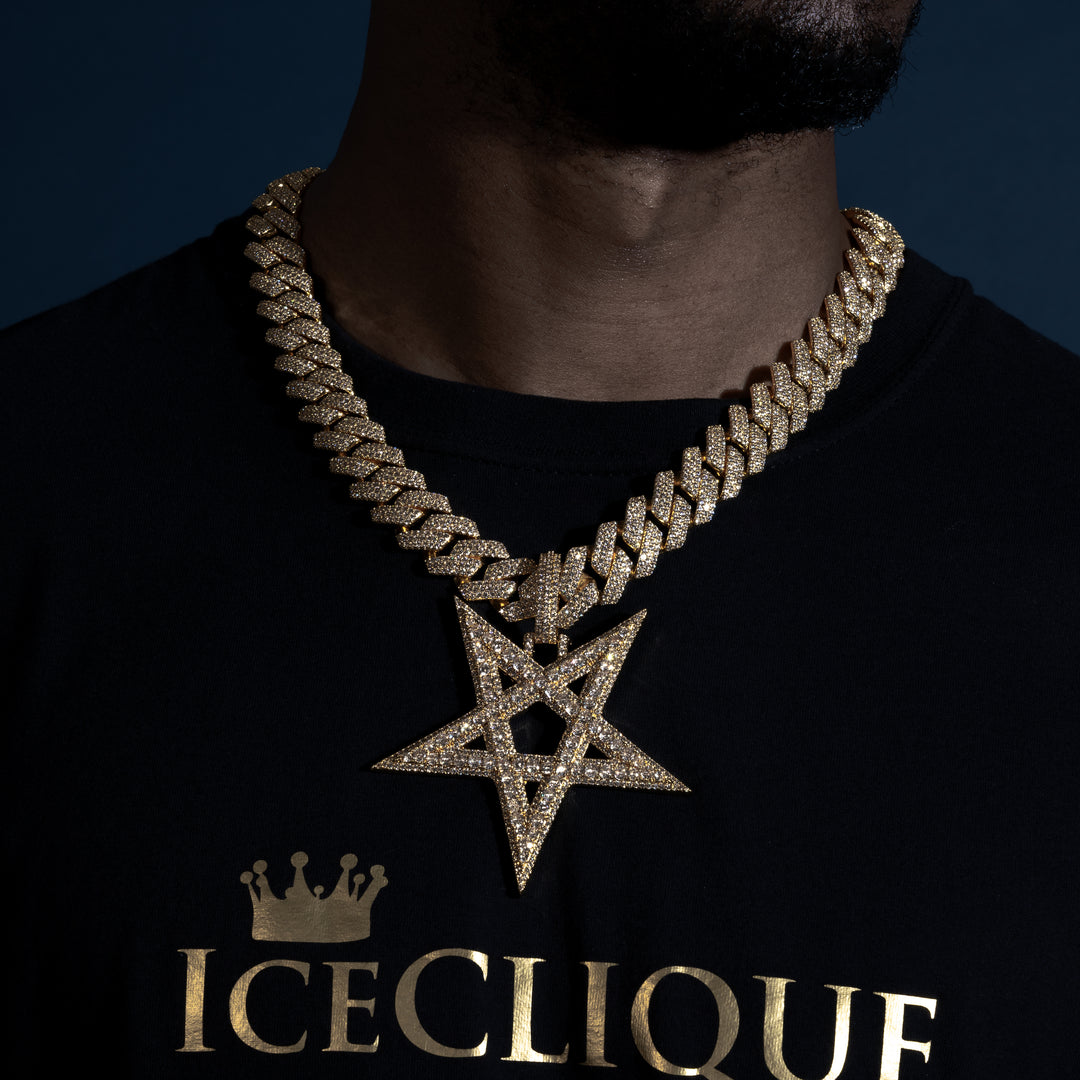 Pentagram Pendant - ICECLIQUE JEWELRY 