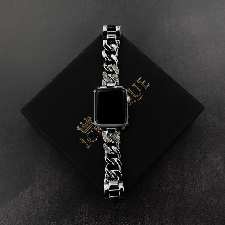 Iced Out Cuban Apple Watch Band