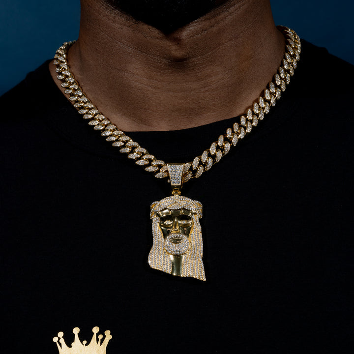 Iced Big Jesus Pendant