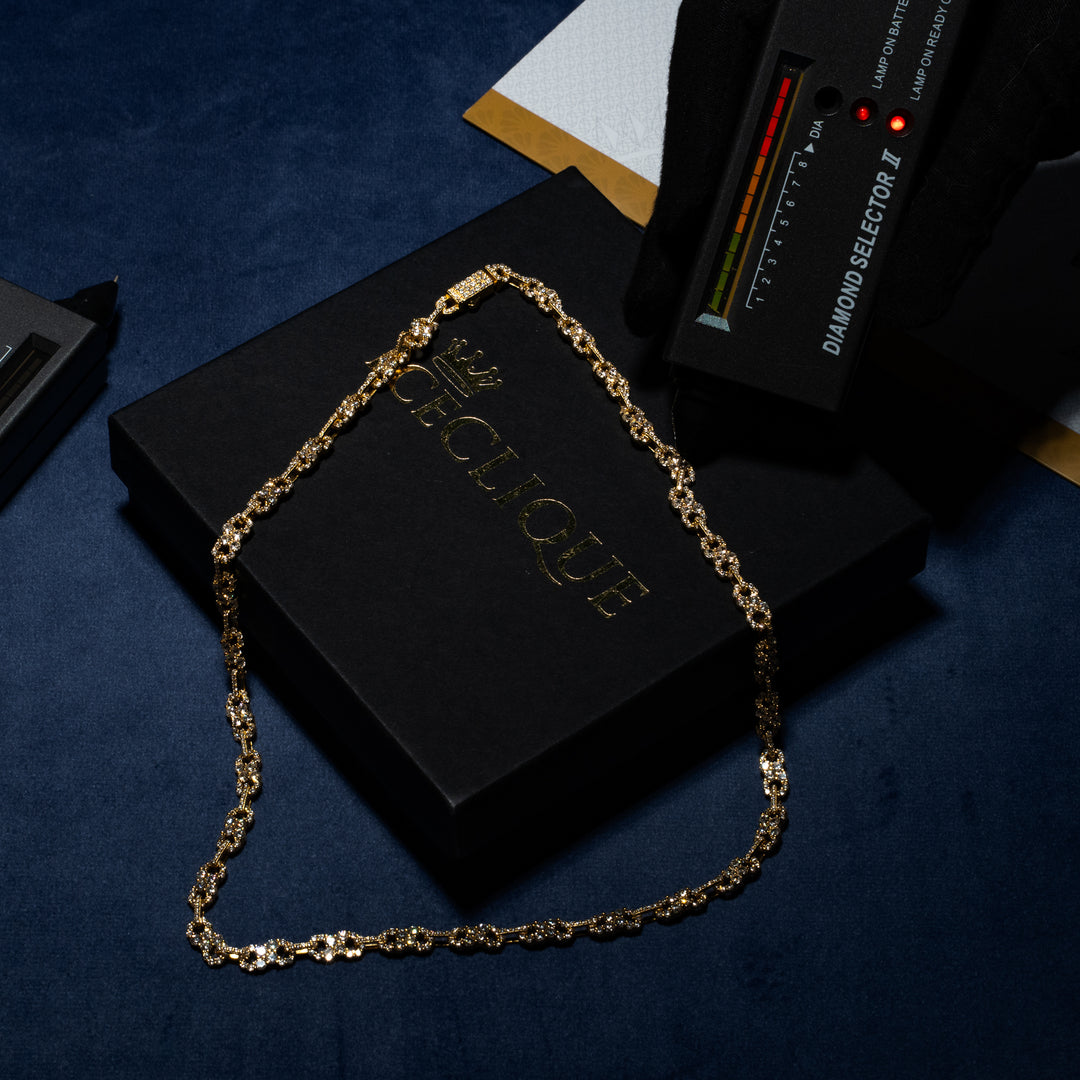 6mm Infinity Link Chain - Moissanite & S925