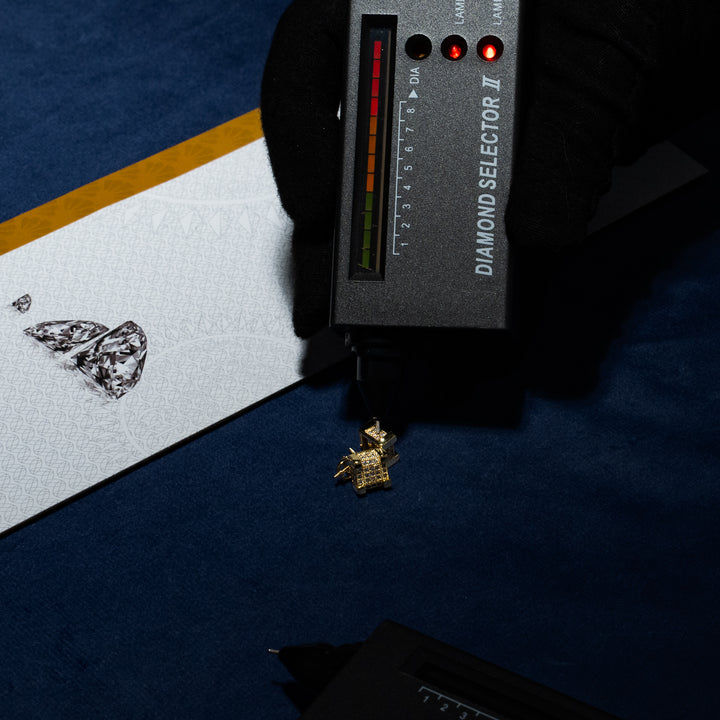 8.2mm 0.55ct Square Cluster Earrings - Moissanite & S925