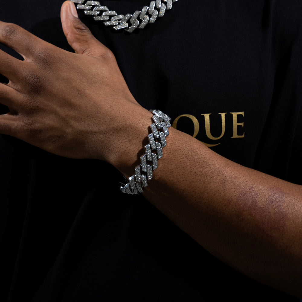 20mm Prong Bracelet - ICECLIQUE JEWELRY 