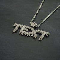 King Drip 18K Custom Letter Pendant