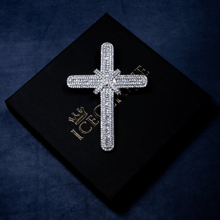 Large Cross Pendant - ICECLIQUE JEWELRY 