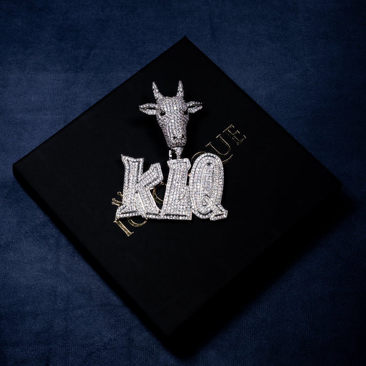 Custom Letter GOAT Pendant - ICECLIQUE JEWELRY 